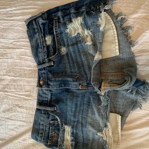 hollister jean shorts